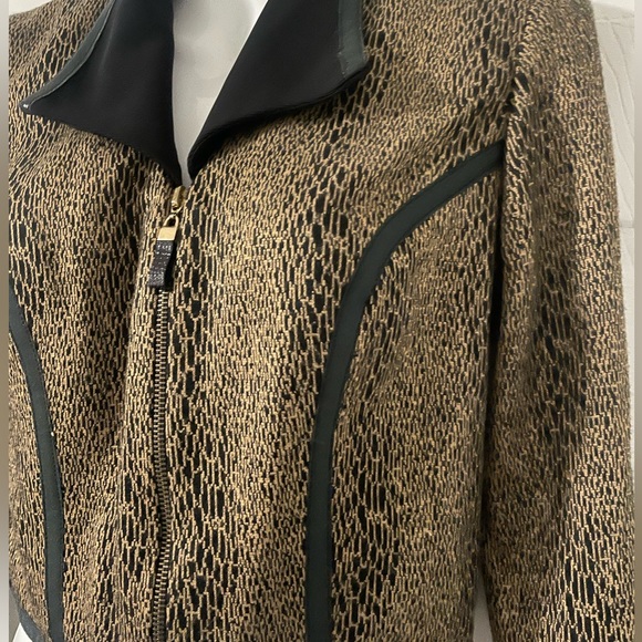 Vintage Mascara animal print cropped jacket size 4 - Picture 2 of 3